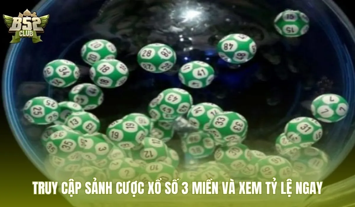 Sảnh cược Xổ số 3 miền giao diện nhanh xem tỷ lệ tức thì