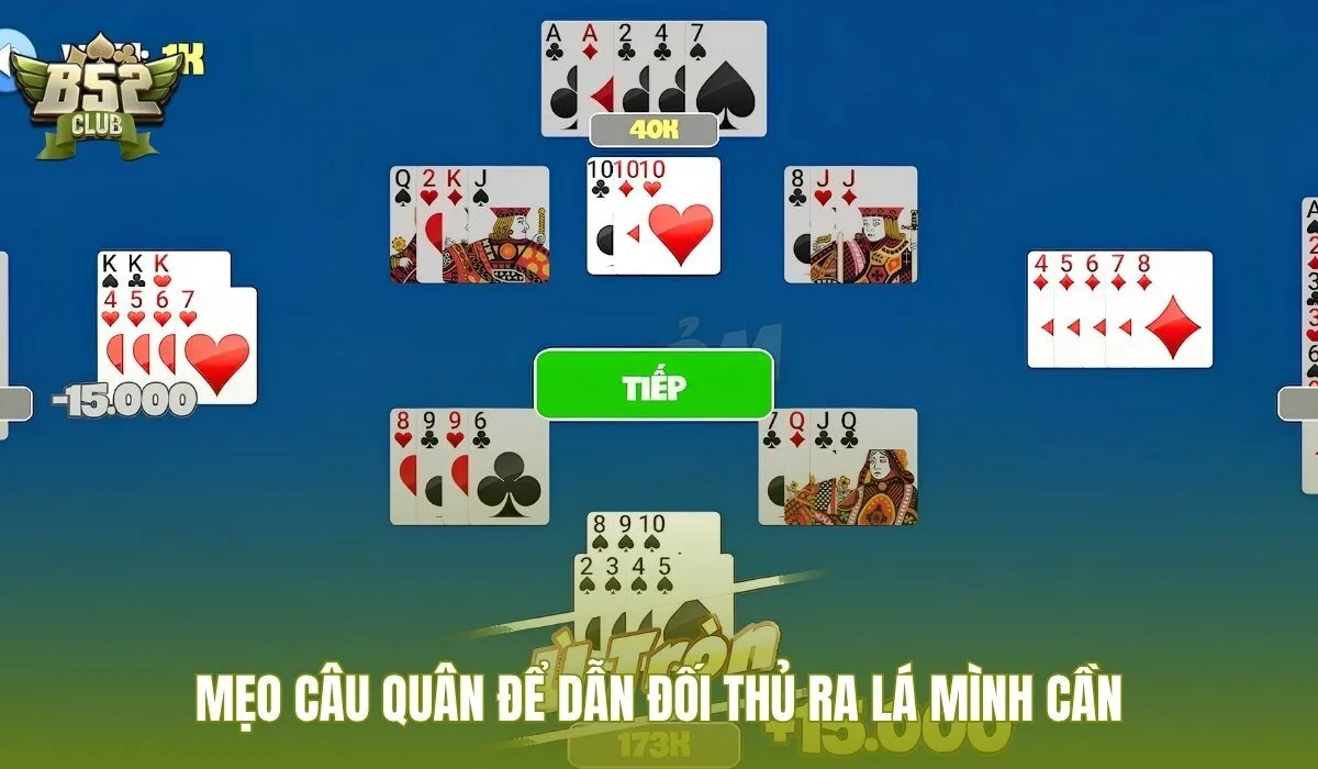 Mẹo chơi bài phỏm với kỹ thuật câu quân kín