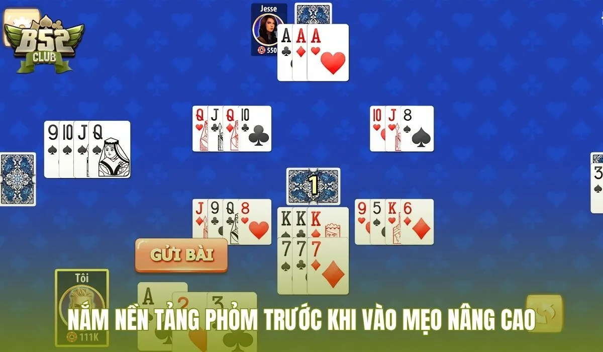 Mẹo chơi bài phỏm với nhịp ván và giá trị quân